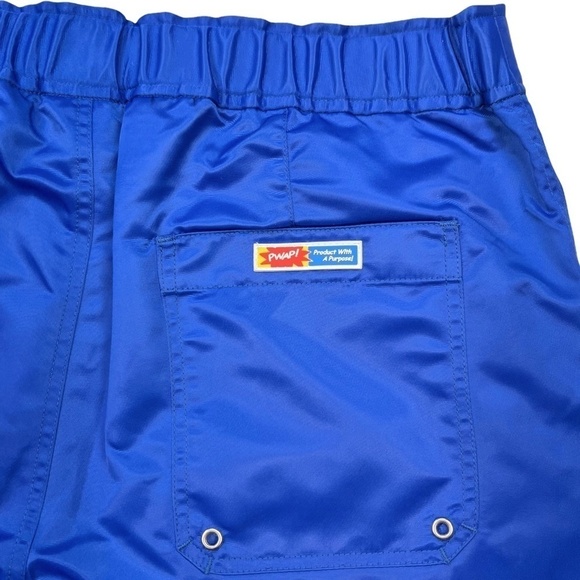 NOS PWAP! Original Swim Board Shorts Waterproof Pocket Rare Made in NYC Medium - Picture 6 of 13